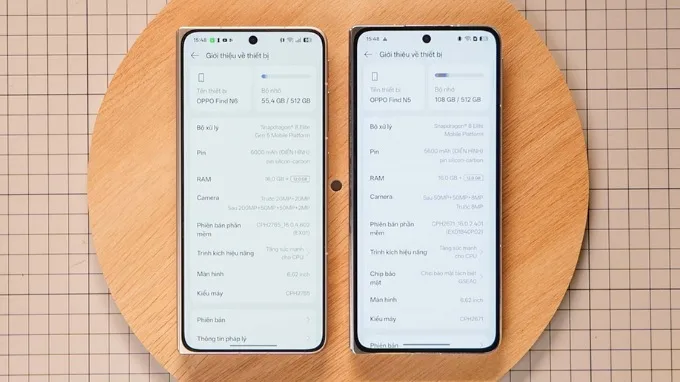 So sánh OPPO Find N6 và OPPO Find N5 ở khía cạnh phần mềm