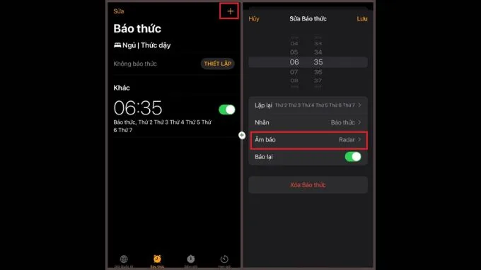 Cách đổi âm thanh rung của báo thức trên iPhone 