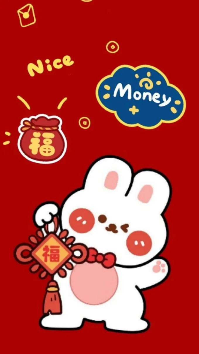 Hình nền Tết hoạt hình, dễ thương
