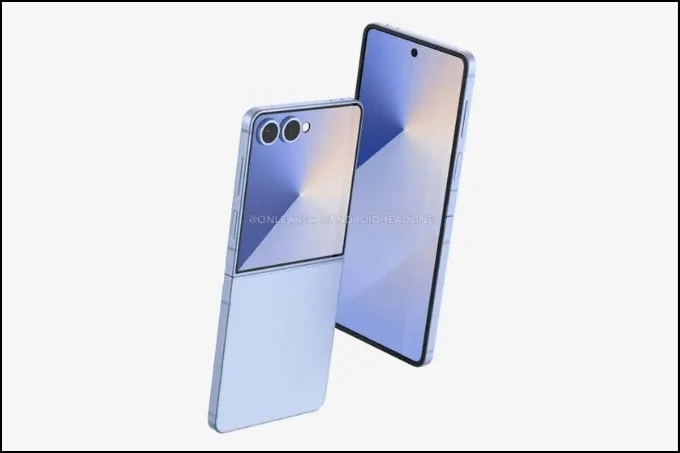 Ảnh render Galaxy Z Flip 7