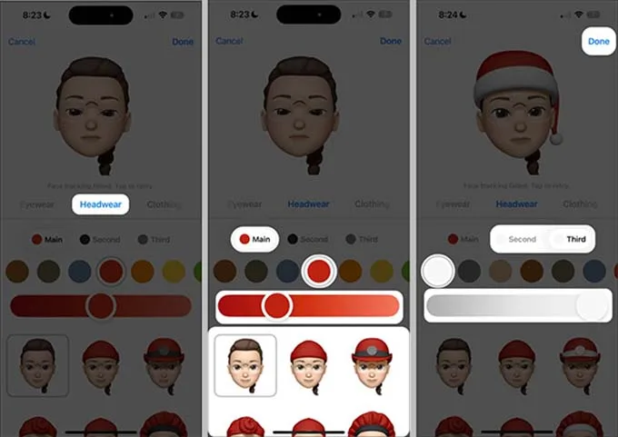 Hướng dẫn cách tạo memoji ông già Noel trên điện thoại iPhone