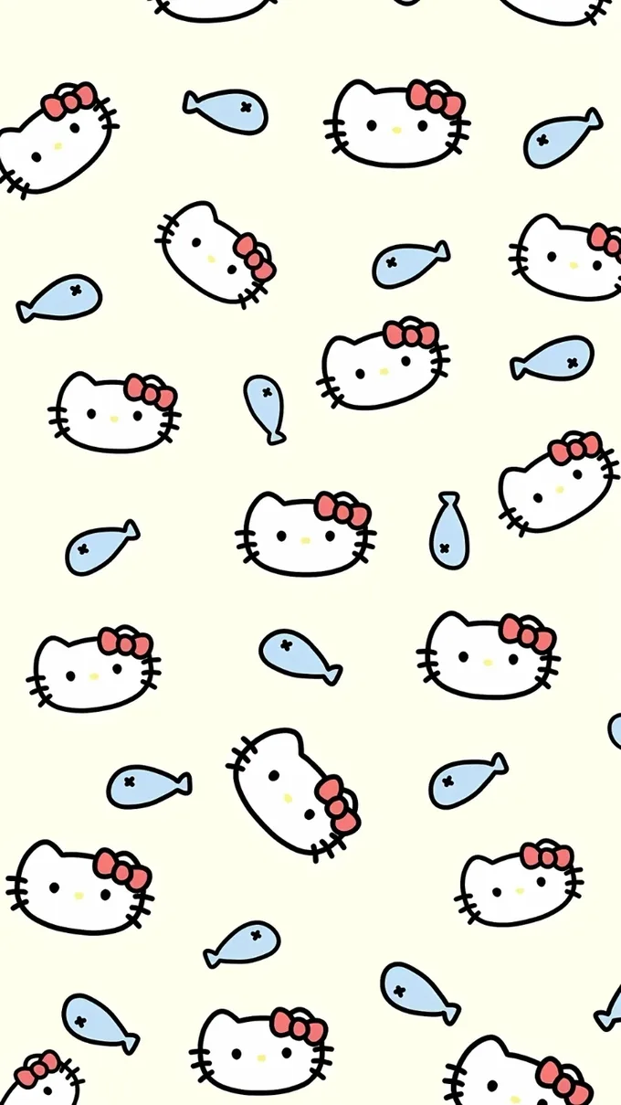 Ảnh nền Hello Kitty đơn giản 3