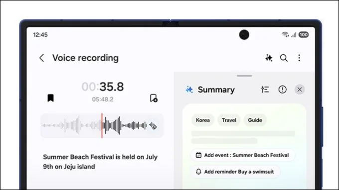 Tính năng Transcript assist