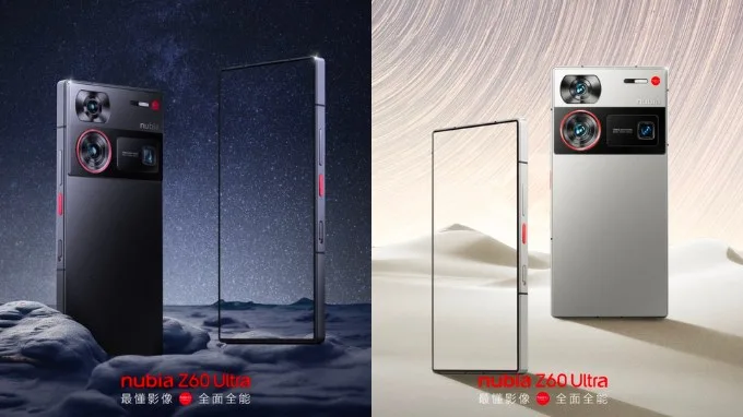 Phiên bản màu Đen và Trắng trên Nubia Z60 Ultra