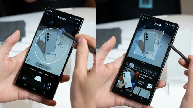 Tính năng AI trên Samsung S24 - Khoanh vùng tìm kiếm