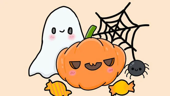 hình nền Halloween dễ thương