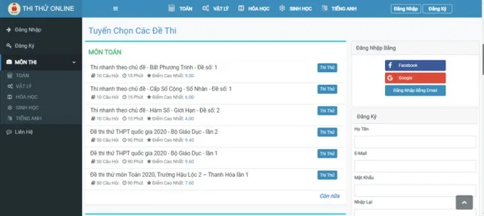 Thi Thử Online