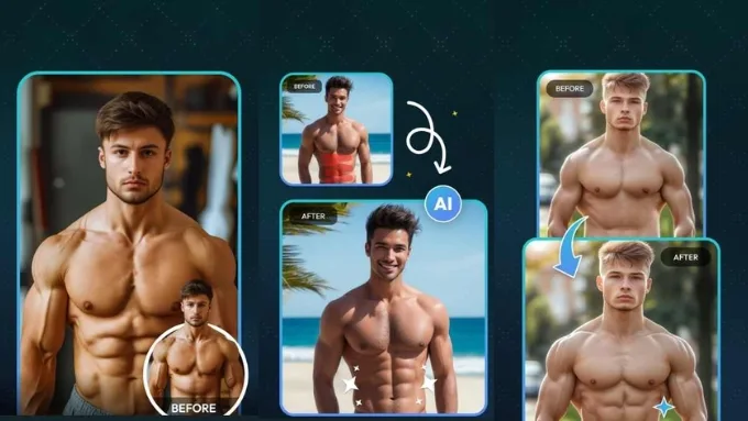 AI Six Packs Abs Photo Editor là app chỉnh body miễn phí ứng dụng trí tuệ nhân tạo 