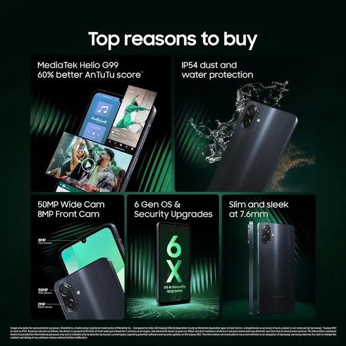 Cấu hình của Galaxy M07