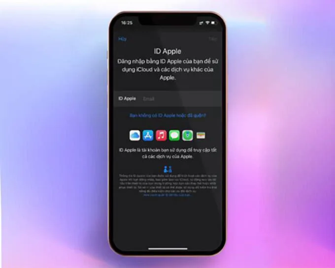 Sử dụng các dịch vụ của Apple