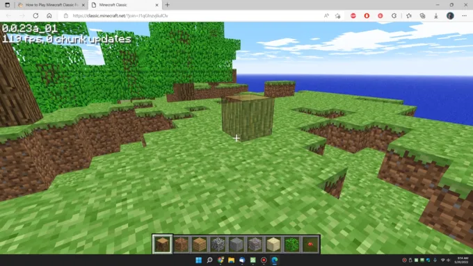 Hướng dẫn chi tiết cách chơi Minecraft trên web bước 6