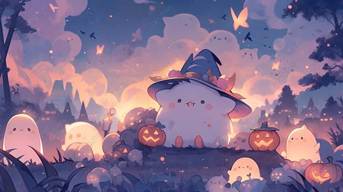 hình nền Halloween dễ thương