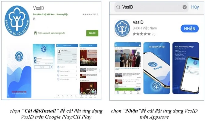 Cài đặt ứng dụng VssID để quản lý quá trình tham gia bảo hiểm xã hội