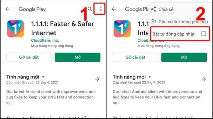 Xóa bộ nhớ đệm điện thoại Samsung bằng cách gỡ cài đặt cập nhật