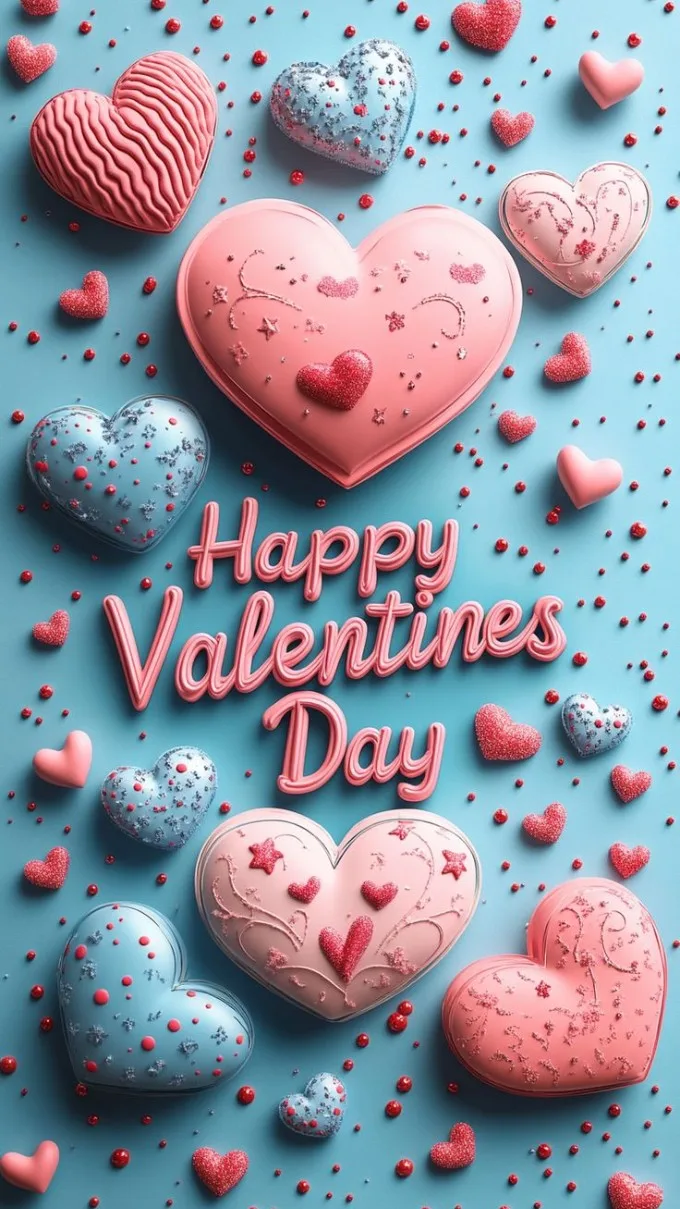 Hình nền Valentine hình trái tim