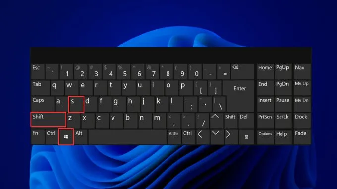 Tổ hợp phím Windows + Shift + S