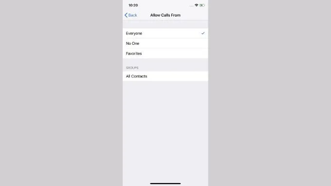 Nhận cuộc gọi từ một nhóm liên lạc