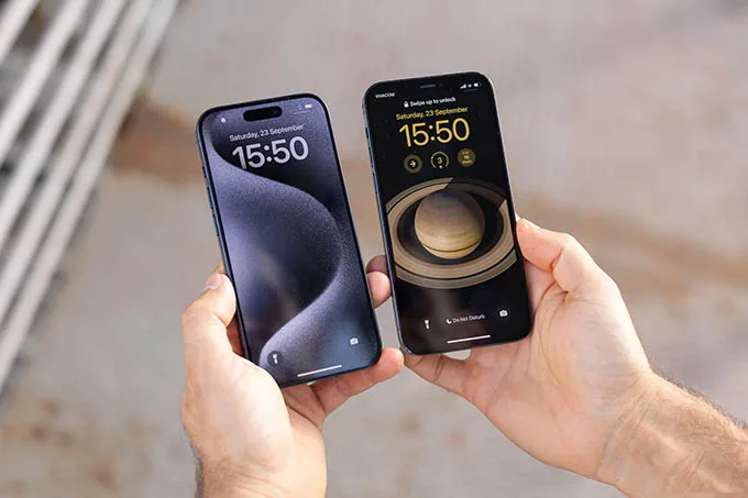 So sánh màn hình iPhone 15 Pro và iPhone 12 Pro