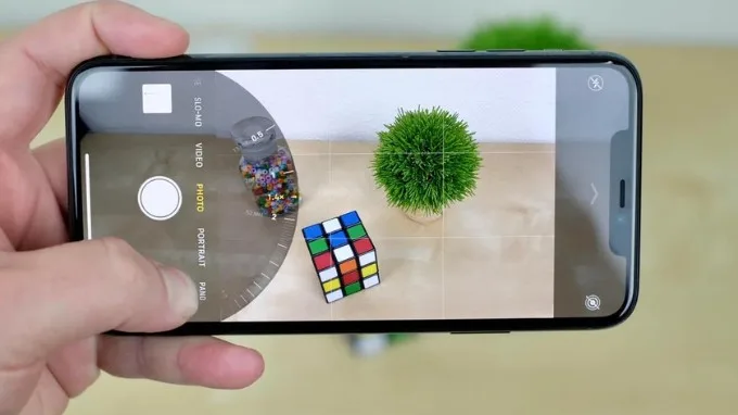 Thu phóng trên iPhone 11
