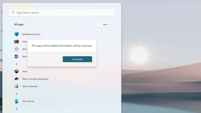 Lưu ý khi xóa ứng dụng trên Windows 11