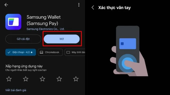Cách thêm thẻ từ vào điện thoại Samsung