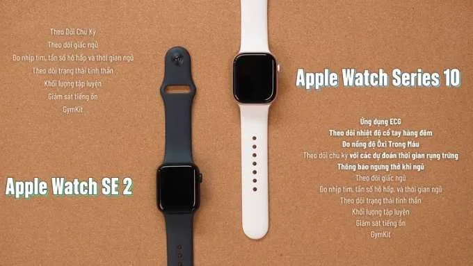 Chọn Apple Watch Series 10, Ultra 2 hay Watch SE 2 về tính năng sức khỏe