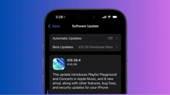 Hướng dẫn cách cập nhật iOS 26.4