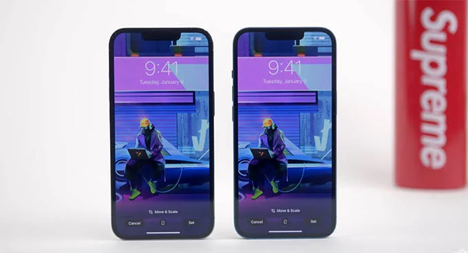 màn hình iPhone 13 Pro và iPhone 13 đều là 6,1 inch 