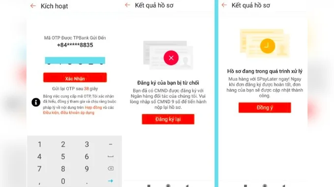 Giai đoạn kích hoạt Spaylater
