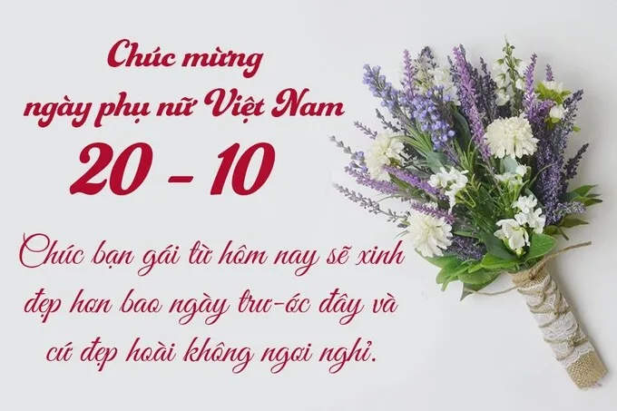 Thiệp 20/10 ngọt ngào tặng người yêu