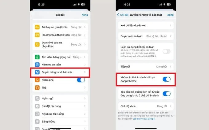 Cách khóa tab và cách tắt chế độ ẩn danh trên iPhone