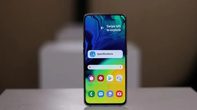 Màn hình Galaxy A80 tràn viền thực sự