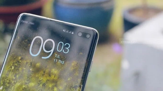 Camera selfie trên Samsung S10 có quay video 4K