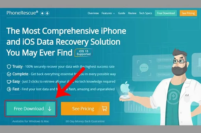 Khôi phục tin nhắn văn bản đã xóa bằng phần mềm PhoneRescue