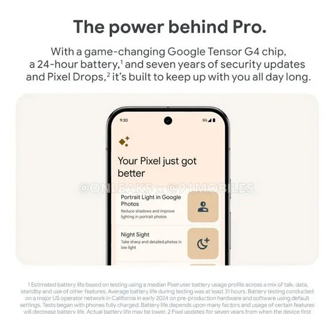 liệu Tensor G4 có FOWLP hay 'Fan out Wafer Level Packaging' giống như Exynos 2400 hay không