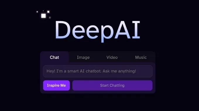 dụng tạo ảnh bằng AI online deep ai