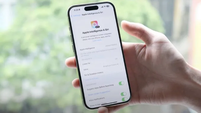 Chưa có Apple Intelligence
