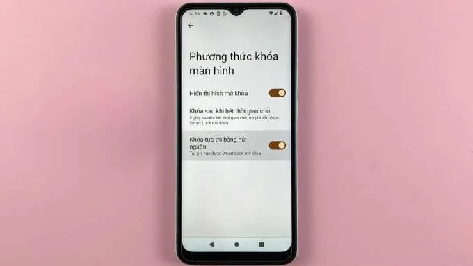 Sử dụng phím tắt trên Android và kích hoạt chế độ khóa từ Menu nguồn