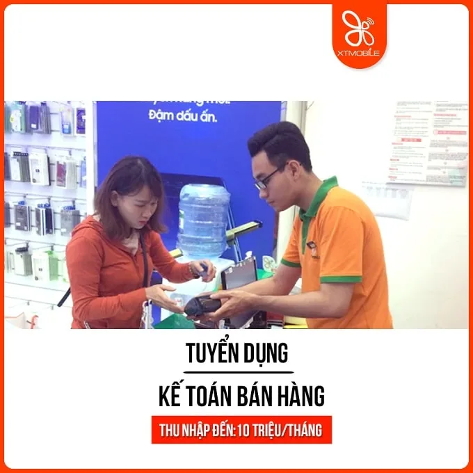 XTmobile tuyển kế toán thu nhập đến 10 triệu