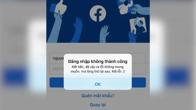 Mã lỗi 2 trên Facebook là gì?