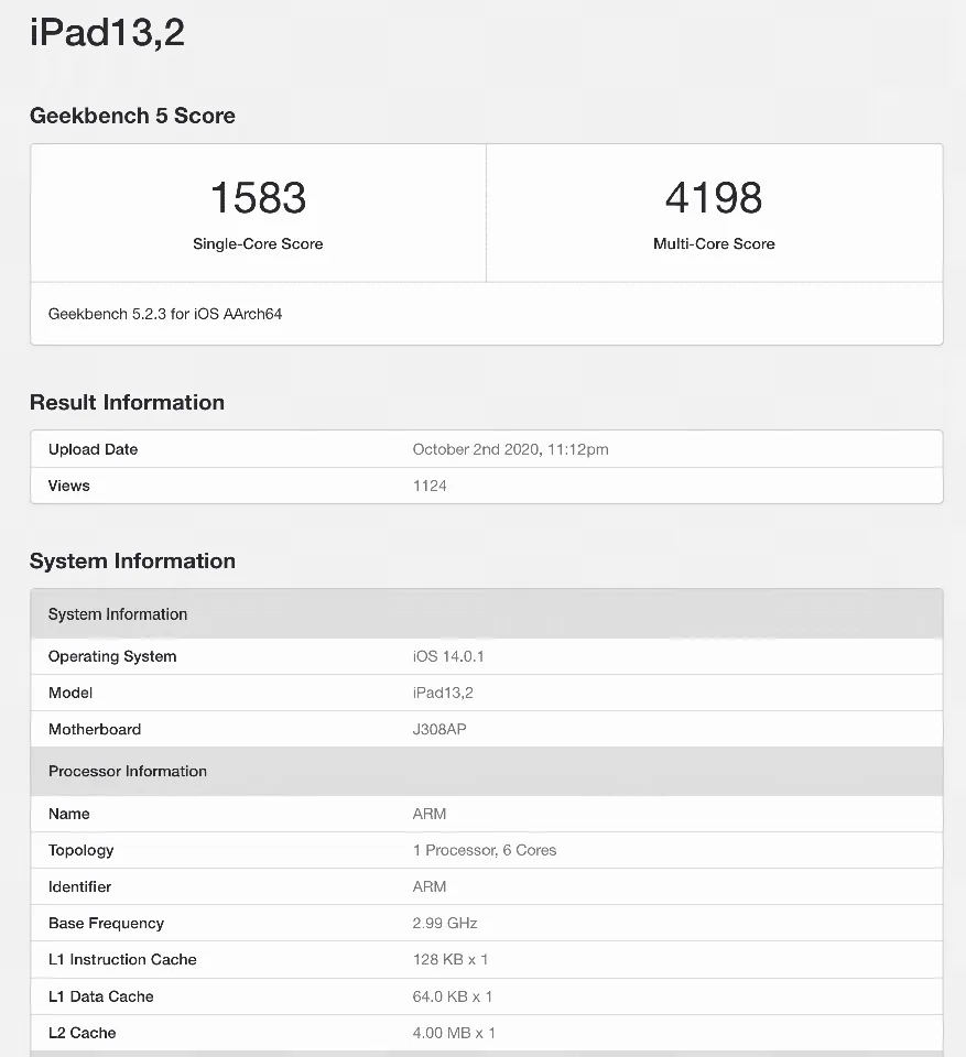 Điểm hiệu năng iPhone 12 với chip xử lý A14 Bionic lộ diện, nhanh hơn CPU thế hệ thứ 10 của Intel