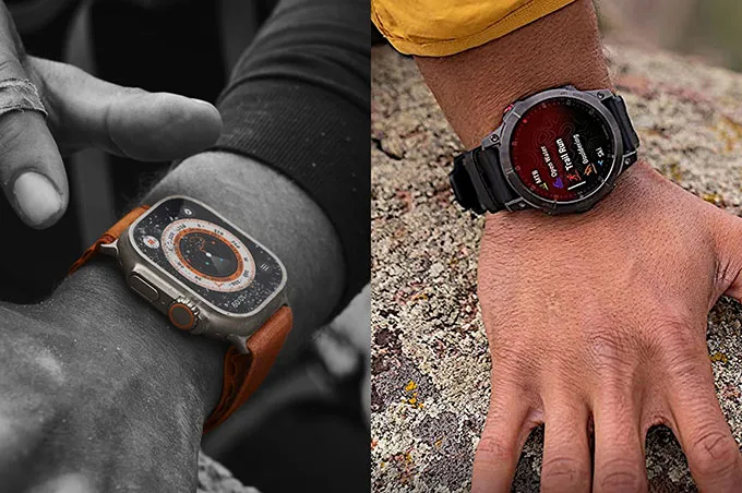 Apple Watch Ultra có 1 nút hỗ trợ đặc biệt, khác với Garmin Epix 2