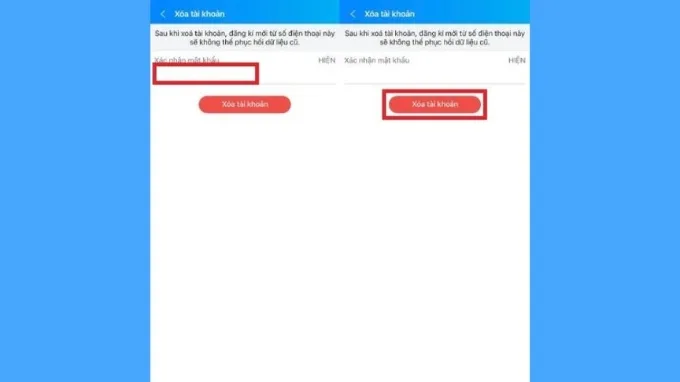 Vô hiệu hóa tài khoản Zalo