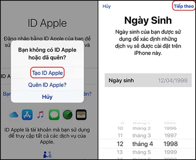 Hướng dẫn cách tạo tài khoản iCloud miễn phí trên iPhone, iPad
