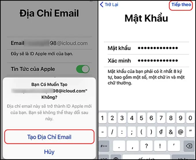 Hướng dẫn cách tạo tài khoản iCloud miễn phí trên iPhone, iPad