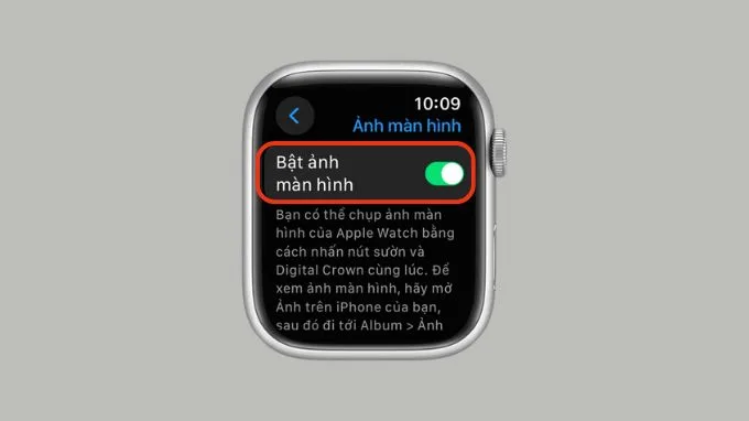 Bật mục Ảnh màn hình trên Apple Watch