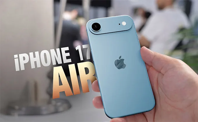 iPhone 17 Air lại gây ấn tượng với thanh camera đơn thanh lịch 