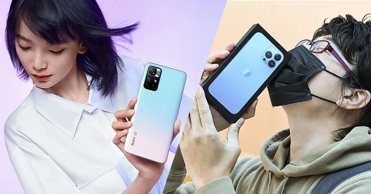 Thời lượng pin của iPhone 13 Pro Max và Redmi Note 11 Pro