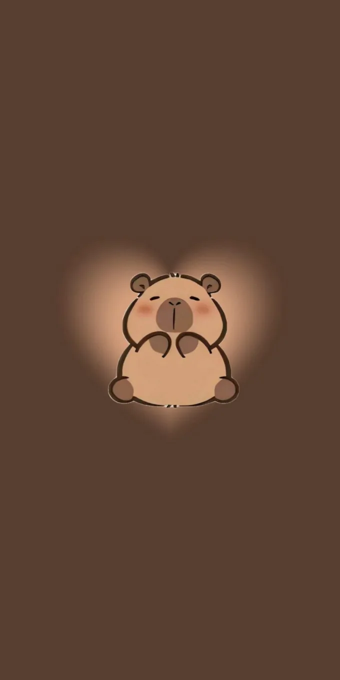 Hình nền Capybara chibi
