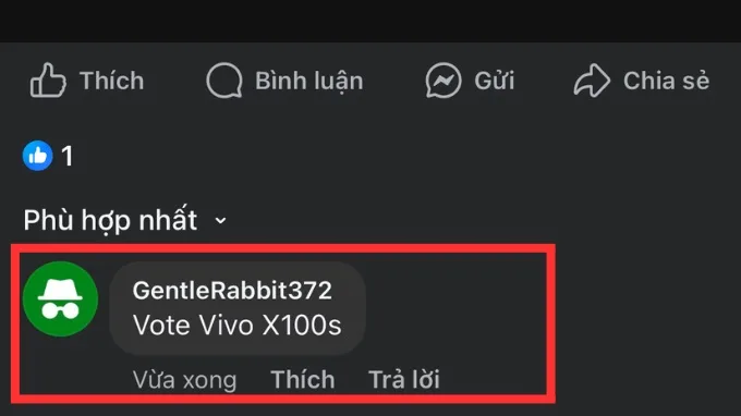 Cách bình luận bằng biệt danh trên Facebook